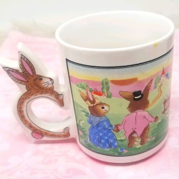 Rabbit handle mug.   - Picture 1 of 6